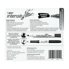 BIC - Marqueur effaçable à sec Intensity Advanced, de poche − Pointe fine − Couleurs assorties − Paquet de 4-Ne soyez plus à court grâce à la réserve d'encre visible