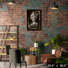 Johnny Cash Man in Black PhotoGlass - Impression encadree - 29" x 38"-Produit sous licence officielle