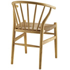 Modway - Flourish Fuseau Fauteuil d’appoint de salle à manger - Naturel-Capacité de poids de la chaise : 286 lb.