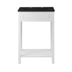 Modway - Altura 24" Vanette de salle de bain - Blanc Noir-Assemblée requise