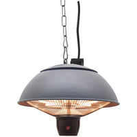 Westinghouse - 1500-Watt Outdoor Hanging Infrared Electric Patio Heater - Grey-Parfait pour les gazebos, patios, ateliers et partout ou vous pouvez l'accrocher