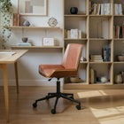Zuo - Maker Chaise de bureau - Brun-Dimensions: 26,8 po L x 26,8 po L x 35,8 po H