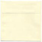 JAM Paper Enveloppes d'invitation carrées 7,5 x 7,5 po - Ivoire - paquet de 25-Enveloppe ivoire