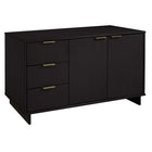 Manhattan Comfort - Buffet moderne Granville 140 cm - Noir-17,71653542 po L x 55,03937002 po l x 31,73228343 po H