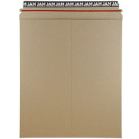 Jam Paper - Enveloppes d'expédition pour photos, kraft, 12 3/4 po x 15 po, avec fermeture à languette détachable, brun-Brun