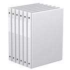 Davis Group Super économie, Reliure à anneaux ronds 5/8 po, paquet de 6 – Blanc-3 Reliure À Anneaux