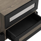 Modway - Merritt Table de chevet, Chêne-Tiroirs à extension complète
