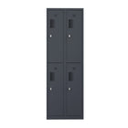 Ceha - Casier NH Series batterie de 2, 2 niveaux avec aérations avant à trous, gris graphite-Durabilité de qualité commerciale pour une utilisation intensive quotidienne