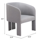 Zuo - Hull Fauteuil d’appoint - Gris ardoise-6