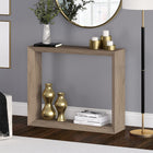 Hudson&Canal - Console Osmond 91 cm de largeur - Chêne gris vieilli-Caractéristiques assemblage facile