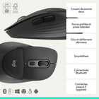 Logitech - Signature Comfort Plus MK880 ensemble clavier et souris sans fil - Noir - Français-Connexions simples : le clavier et la souris sans fil se connectent par couplage Bluetooth et peuvent basculer entre trois appareils avec Easy-Switch , un ensemble clavier et souris idéal pour une utilisation toute la journée et une polyvalence assurée