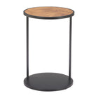 Zuo - Nodo Table d’appoint - Brun/Noir-Placage de loupe sur MDF au look sophistiqué et chaleureux