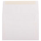 JAM Paper Enveloppes d'invitation Strathmore A6 - 4,75 x 6,5 po - Vergé blanc brillant - paquet de 50-Taille : A6 (4,75 x 6,5 pouces)