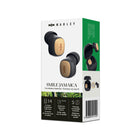 House Of Marley - Smile Jamaica Écouteurs intra-auriculaires sans fil isolants - Noir-Longue durée, 14 heures d’autonomie (avec étui de chargement) et 4 heures d’autonomie (par écouteur)