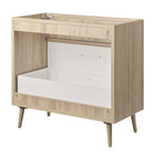 Modway - Maverick 36" Lavabo de l’armoire à vanité de la salle de bain non inclus - Oak White-Construction en mélamine et panneaux de particules