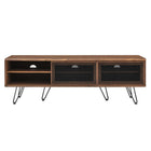 Modway - Nomad 59 po Meuble TV, Noyer-Tampons en caoutchouc non marquants
