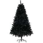 HOMCOM - Sapin de Noël artificiel de 5 pieds avec ouverture automatique - noir-5pi / 1,5 m de haut dans une forme large, offrant un aspect sain et naturel 