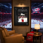 Frameworth - Cadre photoglass de Nikolaj Ehlers 16x20 des Carolina Hurricanes champions Coupe Stanley 2026 - 18 po l x 22 po H-6