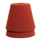 Zuo - Upela Pouf - Rouge-Garantie limitée de 3 ans