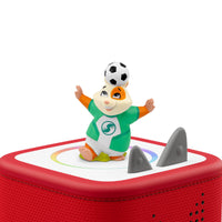 tonies - All-Star Animals - The Golden Whistle Games : Soccer figurine Tonie - Anglais-Liste des titres (en anglais) : 1. Intro: Series Theme 2. Episode 1: Hammy’s Big Idea (Act 1) 3. Episode 1: Hammy’s Big Idea (Act 2) 4. Episode 1: Hammy’s Big Idea (Act 3) 5. Mastering Control 6. Episode 2: Teamwork Test (Act 1) 7. Episode 2: Teamwork Test (Act 2) 8. Episode 2: Teamwork Test (Act 3) 9. Teamwork in Action 10. Episode 3: The Comeback Crew (Act 1) 11. Episode 3: The Comeback Crew (Act 2) 12. Episode 3: The C