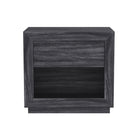 Manhattan Comfort - Table de nuit contemporaine Soren 26" à 1 tiroir - Gris charbon-Conçu avec un stratifié à grain de bois de haute qualité, offrant l'apparence du bois naturel avec une durabilité accrue
