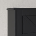kleankin - Armoire murale de salle de bain style ferme - noir-Assemblage requis