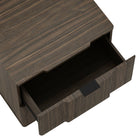 Manhattan Comfort - Clive 22" Table de nuit 2 tiroirs style mi-siècle moderne - Noyer et Noir-Assemblage à domicile requis Tout le matériel inclus