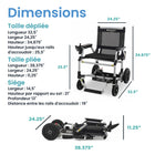 Journey - Zoomer Fauteuil électrique pliant léger - noir-Offre jusqu’à 9,3 milles d’autonomie avec une charge complète