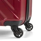 Swiss Mobility - Ensemble de 3 valise rigide ABS - Rouge-Dimensions (avec roues) - Bagage à main: 14.5 W x 21.2 H x 7.5 D po, Moyen: 17 W x 26 H x 10.2 D po, Grand: 19 W x 30 H x 12.2 D po
