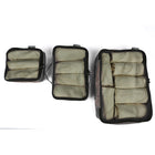 TUCCI Italy - Ensemble de cube de voyage 3 pièces - gris-Tissu durable et de haute qualité - protège les biens et garde les objets sans froissements