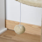 PawHut - Arbre à chat petit avec poteau à griffer, perchoir, balle jouet - beige-Marque : PawHut 