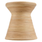 Modway - Tavi Sablier Rotin naturel Table d’appoint ronde - Naturel-Utilisation intérieure recommandée