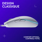 Logitech - Souris de jeu RVB programmable  G203 Prodigy - blanche-7
