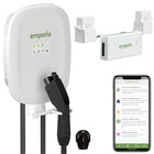 Emporia - Chargeur de véhicule électrique Classic niveau 2 40 A avec prise NEMA J1772 et ensemble de gestion de charge biphasée Vue 3 - Blanc-Conçue pour installation intérieure et extérieure avec boîtier étanche nema type 4 offrant protection contre conditions environnementales, peut être admissible à rabais locaux selon la région