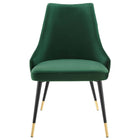 Modway - Adorn Performance Velvet Fauteuil d’appoint de salle à manger Ensemble de 2 - Vert-Livré entièrement assemblé