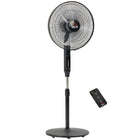 HOMCOM - Ventilateur sur pied 54 po H avec télécommande pour chambre à coucher - noir-Le ventilateur sur pied au look moderne convient pour le salon, la chambre ou le bureau 