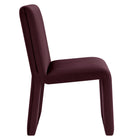Modway - Emory Velours Performance Rembourré Fauteuil d’appoint de salle à manger - Mûrier-Arrivée entièrement assemblée