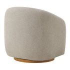 Modway - Holland Pivot Tissu chenille Fauteuil - Gris colombe-Glides sans marquage