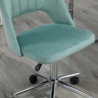Vinsetto - Chaise d’ordinateur pivotante sans accoudoirs - vert-Garantie limitée du fabricant de 90 jours