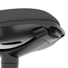 HOMCOM - Chaise ergonomique oscillante - tabouret inclinable réglable avec mouvement de balancement - noir-Base antidérapante avec vérin à gaz stable assurant la sécurité en position assise 