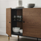 Modway - Nexus Buffet d’armoire de rangement - Noyer noir-Accents dorés