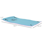 HOMCOM - Tapis flottant - 7,5 pi x 4 pi - bleu/rose-Couche de maille prise en sandwich entre les couches de mousse pour plus de durabilité et de solidité
