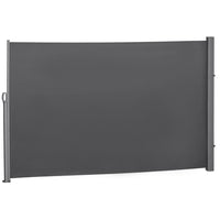 Outsunny - Store latéral rétractable 118 po x 71 po avec résistance aux rayons UV et au vent - gris-Stores latéraux flexibles pour une utilisation en extérieur et en intérieur
