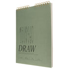 Gry Mattr - Carnet de croquis - 70 lb - Reliure à spirale - 60 feuilles - Vert-Reliure à spirale