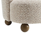 Modway - Monroe Tissu Boucle Chaise d’accent - Noyer corail-8