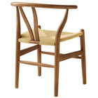 Modway - Amish 29" Chaise à manger - Noyer-Arrivée entièrement assemblée