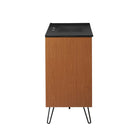 Modway - Energize 48" Vanette de salle de bain - Noir blanc cerise-Portes doubles à fermeture douce