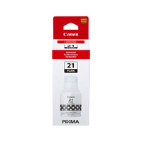 Bouteille d’encre PGBK GI-21 de Canon-Noire Pigmentaire