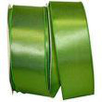 JAM Paper - Ruban de satin simple face - 2 1/2" de large x 50 m - Vert mousse-Couleur: Mousse