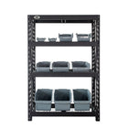 Cat - Étagère industrielle à 4 tablettes - 48 po L x 18 po P x 72 po H-Les étagères en treillis métallique sont réglables pour plus de commodité